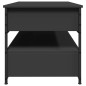 vidaXL Couchtisch Schwarz 85x50x50 cm Holzwerkstoff und Metall vidaXL Couchtisch Schwarz 85x50x50 cm Holzwerkstoff und Metall