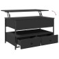 vidaXL Couchtisch Schwarz 85x50x50 cm Holzwerkstoff und Metall vidaXL Couchtisch Schwarz 85x50x50 cm Holzwerkstoff und Metall