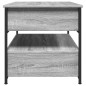 vidaXL Couchtisch Grau Sonoma 70x50x50 cm Holzwerkstoff und Metall vidaXL Couchtisch Grau Sonoma 70x50x50 cm Holzwerkstoff und Metall