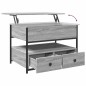 vidaXL Couchtisch Grau Sonoma 70x50x50 cm Holzwerkstoff und Metall vidaXL Couchtisch Grau Sonoma 70x50x50 cm Holzwerkstoff und Metall