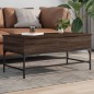 vidaXL Couchtisch Braun Eichen-Optik 100x50x45 cm Holzwerkstoff Metall vidaXL Couchtisch Braun Eichen-Optik 100x50x45 cm Holzwerkstoff Metall