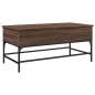 vidaXL Couchtisch Braun Eichen-Optik 100x50x45 cm Holzwerkstoff Metall vidaXL Couchtisch Braun Eichen-Optik 100x50x45 cm Holzwerkstoff Metall