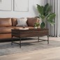 vidaXL Couchtisch Braun Eichen-Optik 100x50x45 cm Holzwerkstoff Metall vidaXL Couchtisch Braun Eichen-Optik 100x50x45 cm Holzwerkstoff Metall