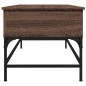 vidaXL Couchtisch Braun Eichen-Optik 100x50x45 cm Holzwerkstoff Metall vidaXL Couchtisch Braun Eichen-Optik 100x50x45 cm Holzwerkstoff Metall