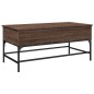 vidaXL Couchtisch Braun Eichen-Optik 100x50x45 cm Holzwerkstoff Metall vidaXL Couchtisch Braun Eichen-Optik 100x50x45 cm Holzwerkstoff Metall