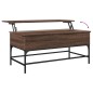 vidaXL Couchtisch Braun Eichen-Optik 100x50x45 cm Holzwerkstoff Metall vidaXL Couchtisch Braun Eichen-Optik 100x50x45 cm Holzwerkstoff Metall