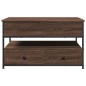vidaXL Couchtisch Braun Eichen-Optik 85x50x50 cm Holzwerkstoff Metall vidaXL Couchtisch Braun Eichen-Optik 85x50x50 cm Holzwerkstoff Metall