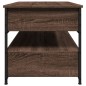 vidaXL Couchtisch Braun Eichen-Optik 85x50x50 cm Holzwerkstoff Metall vidaXL Couchtisch Braun Eichen-Optik 85x50x50 cm Holzwerkstoff Metall