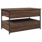 vidaXL Couchtisch Braun Eichen-Optik 85x50x50 cm Holzwerkstoff Metall vidaXL Couchtisch Braun Eichen-Optik 85x50x50 cm Holzwerkstoff Metall