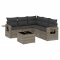 vidaXL 6-tlg. Garten-Sofagarnitur mit Kissen Grau Poly Rattan vidaXL 6-tlg. Garten-Sofagarnitur mit Kissen Grau Poly Rattan