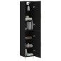Highboard Schwarz 34,5x34x180 cm Holzwerkstoff Highboard Schwarz 34,5x34x180 cm Holzwerkstoff