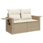 vidaXL 8-tlg. Garten-Sofagarnitur mit Kissen Beige Poly Rattan vidaXL 8-tlg. Garten-Sofagarnitur mit Kissen Beige Poly Rattan