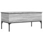 vidaXL Couchtisch Grau Sonoma 100x50x45 cm Holzwerkstoff und Metall vidaXL Couchtisch Grau Sonoma 100x50x45 cm Holzwerkstoff und Metall