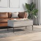 vidaXL Couchtisch Grau Sonoma 100x50x45 cm Holzwerkstoff und Metall vidaXL Couchtisch Grau Sonoma 100x50x45 cm Holzwerkstoff und Metall