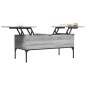 vidaXL Couchtisch Grau Sonoma 100x50x45 cm Holzwerkstoff und Metall vidaXL Couchtisch Grau Sonoma 100x50x45 cm Holzwerkstoff und Metall