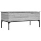 vidaXL Couchtisch Grau Sonoma 100x50x45 cm Holzwerkstoff und Metall vidaXL Couchtisch Grau Sonoma 100x50x45 cm Holzwerkstoff und Metall