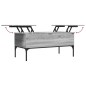 vidaXL Couchtisch Grau Sonoma 100x50x45 cm Holzwerkstoff und Metall vidaXL Couchtisch Grau Sonoma 100x50x45 cm Holzwerkstoff und Metall