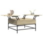 vidaXL Couchtisch Sonoma-Eiche 80x80x45 cm Holzwerkstoff und Metall vidaXL Couchtisch Sonoma-Eiche 80x80x45 cm Holzwerkstoff und Metall