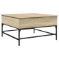 vidaXL Couchtisch Sonoma-Eiche 80x80x45 cm Holzwerkstoff und Metall vidaXL Couchtisch Sonoma-Eiche 80x80x45 cm Holzwerkstoff und Metall
