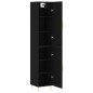 Highboard Schwarz 34,5x34x180 cm Holzwerkstoff Highboard Schwarz 34,5x34x180 cm Holzwerkstoff