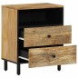 vidaXL Nachttisch 50x33x60 cm Massivholz Mango vidaXL Nachttisch 50x33x60 cm Massivholz Mango