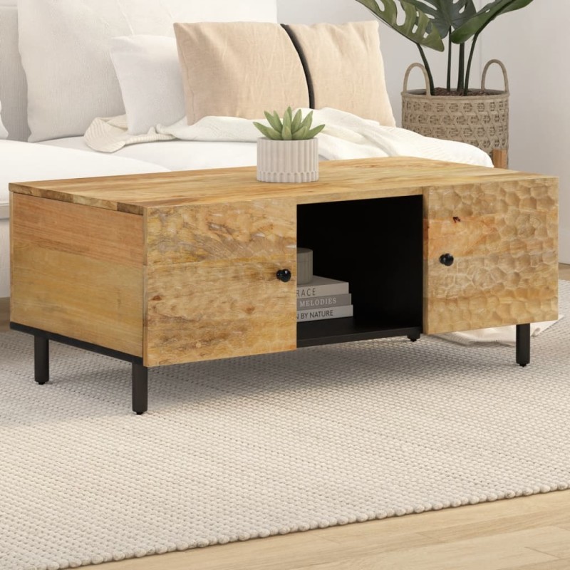 vidaXL Couchtisch 100x54x40 cm Massivholz Mango vidaXL Couchtisch 100x54x40 cm Massivholz Mango