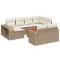 vidaXL 11-tlg. Garten-Sofagarnitur mit Kissen Beige Poly Rattan vidaXL 11-tlg. Garten-Sofagarnitur mit Kissen Beige Poly Rattan