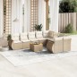 vidaXL 10-tlg. Garten-Sofagarnitur mit Kissen Beige Poly Rattan vidaXL 10-tlg. Garten-Sofagarnitur mit Kissen Beige Poly Rattan