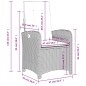 vidaXL 5-tlg. Garten-Essgruppe mit Kissen Schwarz Poly Rattan vidaXL 5-tlg. Garten-Essgruppe mit Kissen Schwarz Poly Rattan