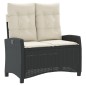 vidaXL 4-tlg. Garten-Essgruppe mit Kissen Schwarz Poly Rattan vidaXL 4-tlg. Garten-Essgruppe mit Kissen Schwarz Poly Rattan