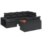 vidaXL 11-tlg. Garten-Sofagarnitur mit Kissen Schwarz Poly Rattan vidaXL 11-tlg. Garten-Sofagarnitur mit Kissen Schwarz Poly Rattan