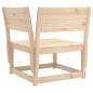 vidaXL Garten-Ecksofa 73x73x78 cm Massivholz Kiefer vidaXL Garten-Ecksofa 73x73x78 cm Massivholz Kiefer
