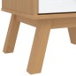 vidaXL Nachttisch OLDEN Weiß und Braun Massivholz Kiefer vidaXL Nachttisch OLDEN Weiß und Braun Massivholz Kiefer