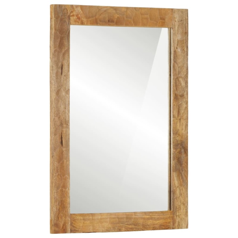 vidaXL Badspiegel 50x70x2,5 cm Massivholz Mango und Glas vidaXL Badspiegel 50x70x2,5 cm Massivholz Mango und Glas
