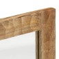 vidaXL Badspiegel 50x70x2,5 cm Massivholz Mango und Glas vidaXL Badspiegel 50x70x2,5 cm Massivholz Mango und Glas