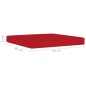 8-tlg. Garten-Lounge-Set mit Kissen in Rot 8-tlg. Garten-Lounge-Set mit Kissen in Rot