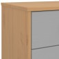 vidaXL Schubladenschrank OLDEN Grau und Braun Massivholz Kiefer vidaXL Schubladenschrank OLDEN Grau und Braun Massivholz Kiefer