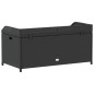 vidaXL Bank mit Stauraum Schwarz 100x50x52 cm Poly Rattan Akazienholz vidaXL Bank mit Stauraum Schwarz 100x50x52 cm Poly Rattan Akazienholz