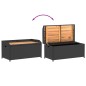 vidaXL Bank mit Stauraum Schwarz 100x50x52 cm Poly Rattan Akazienholz vidaXL Bank mit Stauraum Schwarz 100x50x52 cm Poly Rattan Akazienholz