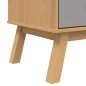 vidaXL Highboard OLDEN Grau und Braun 85x43x125 cm Massivholz Kiefer vidaXL Highboard OLDEN Grau und Braun 85x43x125 cm Massivholz Kiefer
