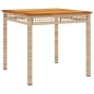 vidaXL 5-tlg. Garten-Essgruppe mit Kissen Beige Poly Rattan vidaXL 5-tlg. Garten-Essgruppe mit Kissen Beige Poly Rattan