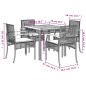 vidaXL 5-tlg. Garten-Essgruppe mit Kissen Beige Poly Rattan vidaXL 5-tlg. Garten-Essgruppe mit Kissen Beige Poly Rattan