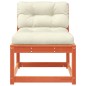 vidaXL Gartensofa mit Kissen Wachsbraun Massivholz Kiefer vidaXL Gartensofa mit Kissen Wachsbraun Massivholz Kiefer