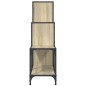 vidaXL Bücherregal Sonoma-Eiche 92x30x102 cm Holzwerkstoff und Metall vidaXL Bücherregal Sonoma-Eiche 92x30x102 cm Holzwerkstoff und Metall