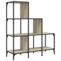 vidaXL Bücherregal Sonoma-Eiche 92x30x102 cm Holzwerkstoff und Metall vidaXL Bücherregal Sonoma-Eiche 92x30x102 cm Holzwerkstoff und Metall