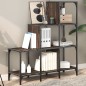 vidaXL Bücherregal Braun Eichen-Optik 92x30x102cm Holzwerkstoff Metall vidaXL Bücherregal Braun Eichen-Optik 92x30x102cm Holzwerkstoff Metall
