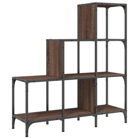vidaXL Bücherregal Braun Eichen-Optik 92x30x102cm Holzwerkstoff Metall