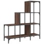 vidaXL Bücherregal Braun Eichen-Optik 92x30x102cm Holzwerkstoff Metall vidaXL Bücherregal Braun Eichen-Optik 92x30x102cm Holzwerkstoff Metall