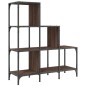 vidaXL Bücherregal Braun Eichen-Optik 92x30x102cm Holzwerkstoff Metall vidaXL Bücherregal Braun Eichen-Optik 92x30x102cm Holzwerkstoff Metall