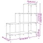vidaXL Bücherregal Braun Eichen-Optik 92x30x102cm Holzwerkstoff Metall vidaXL Bücherregal Braun Eichen-Optik 92x30x102cm Holzwerkstoff Metall
